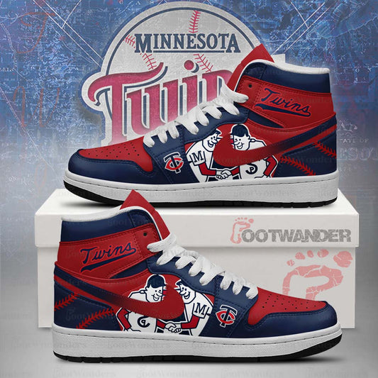 Minnesota Twins MLB AJ1 High Top Shoes | GP46