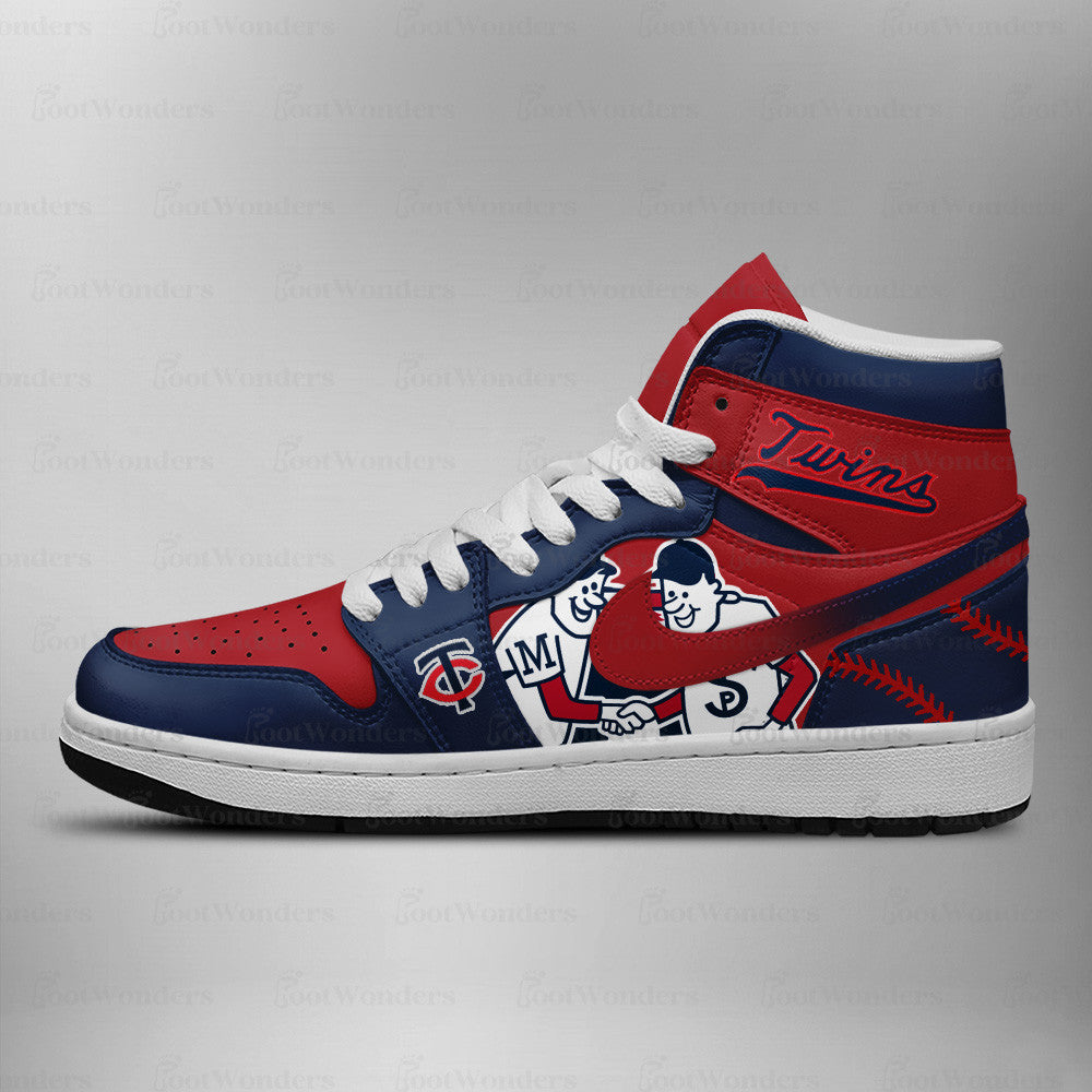 Minnesota Twins MLB AJ1 High Top Shoes | GP46