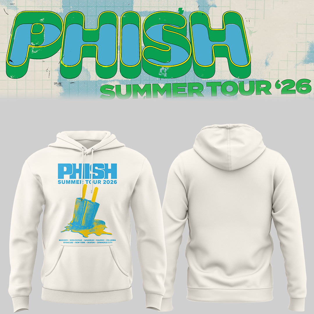Limited Edition Phish Summer Tour 2026 Concert Graphic Hoodie | FS73
