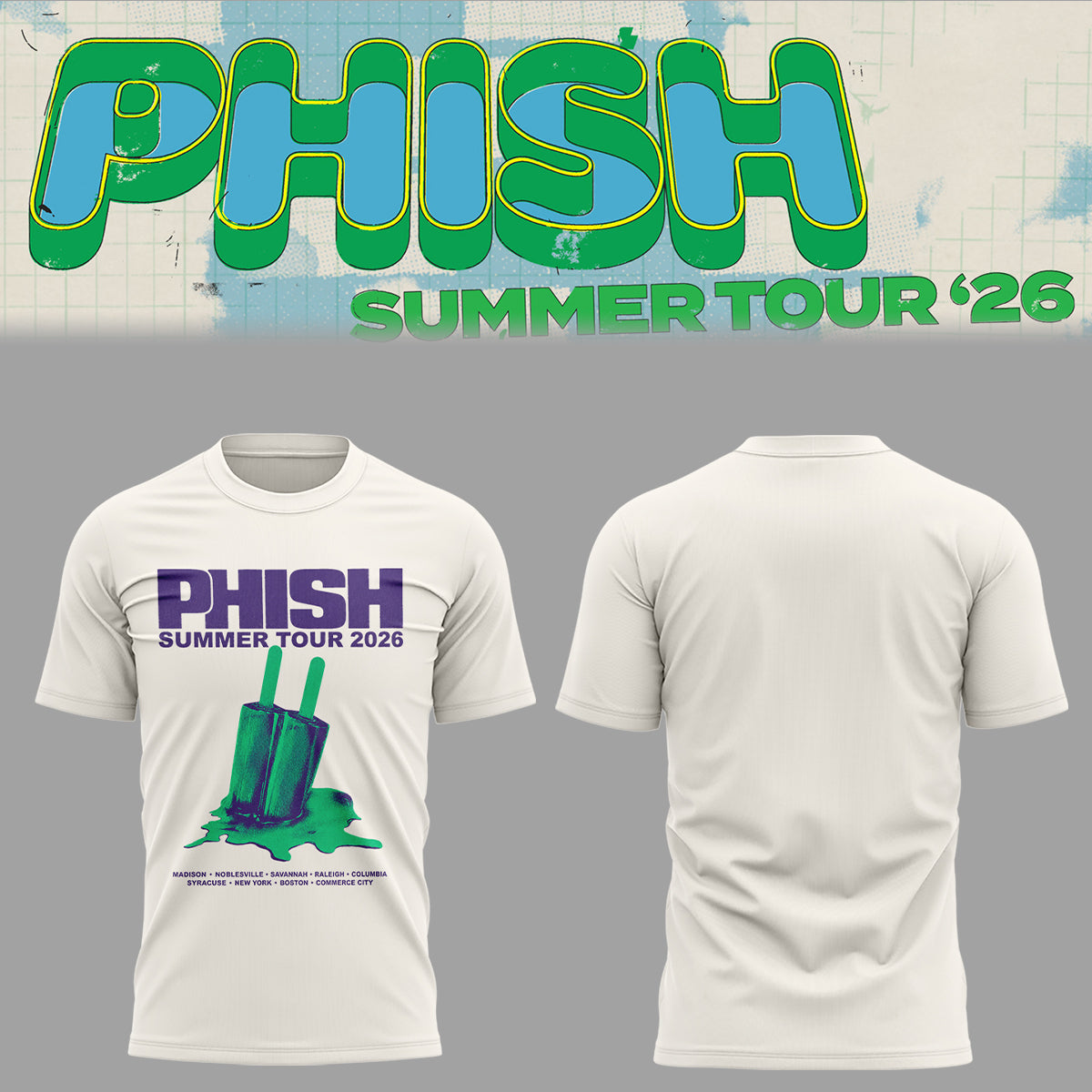 Limited Edition Phish Summer Tour 2026 Music Fan T-Shirt | KD72