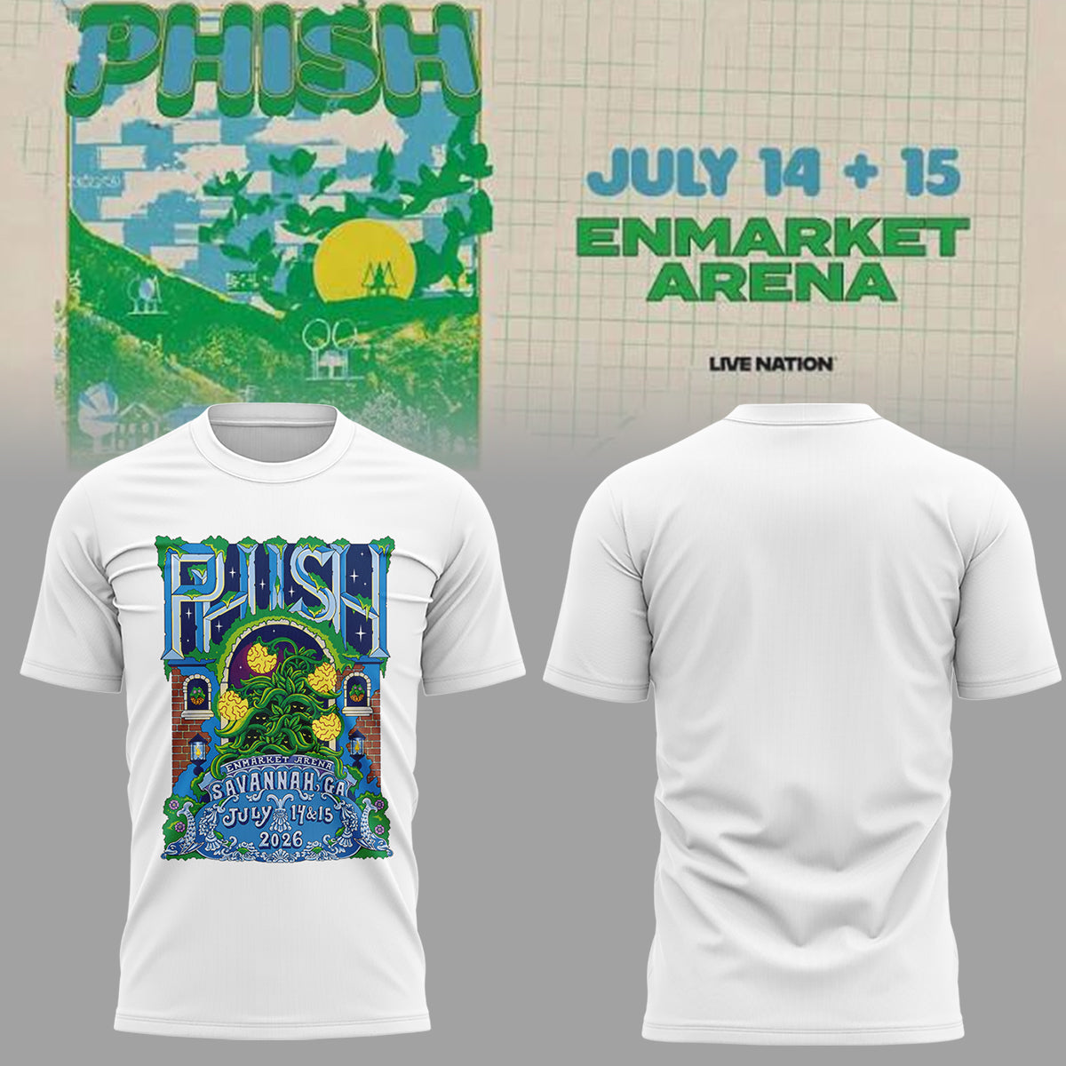 Limited Edition Phish Summer Tour 2026 Vintage Concert T-Shirt | OT82