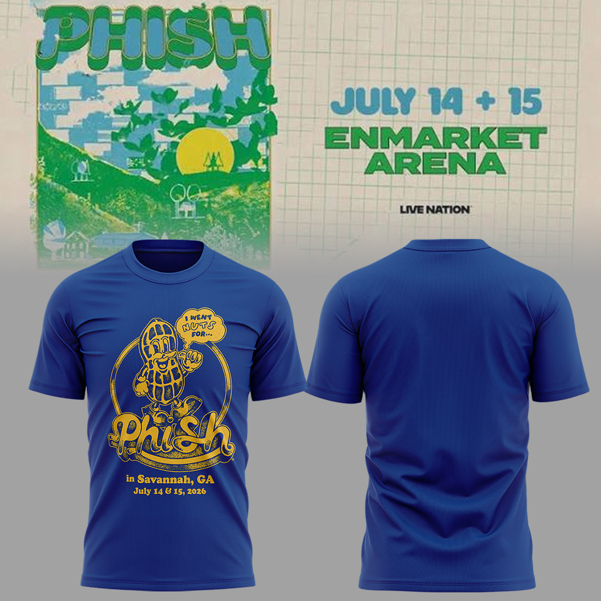 Limited Edition Phish Summer Tour 2026 Graphic Music Fan Tee | LX11