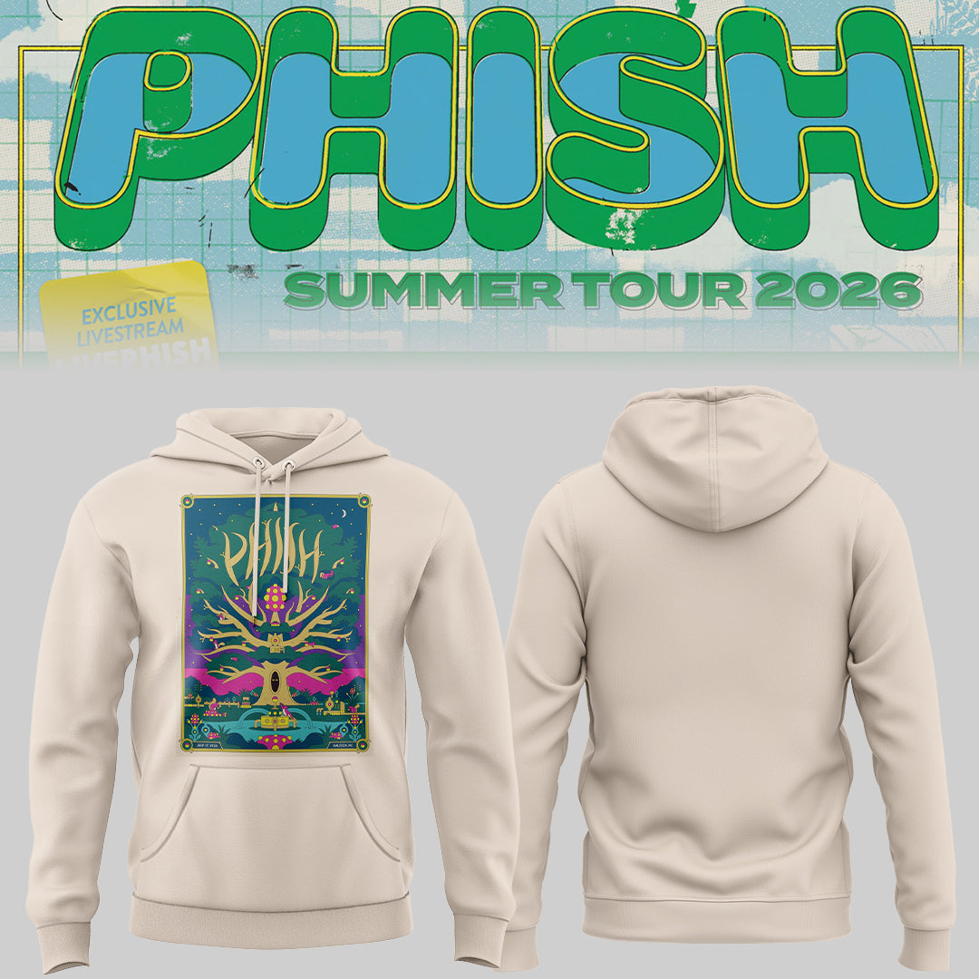 Limited Edition Phish Summer Tour 2026 Raleigh NC Music Fan Hoodie | JD12