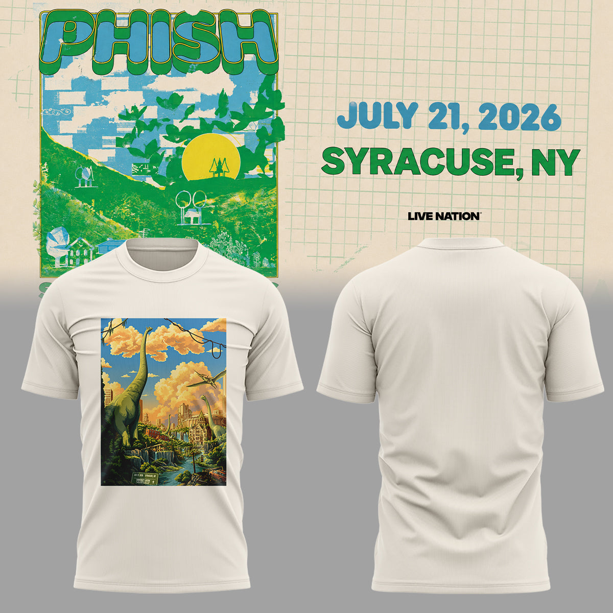 Limited Edition Phish Phish Summer Tour 2026 Music Fan Unisex T-Shirt | QJ67