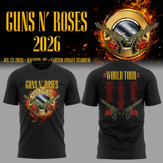 Limited Edition Guns N' Roses Tour 2026 TShirt | HF56