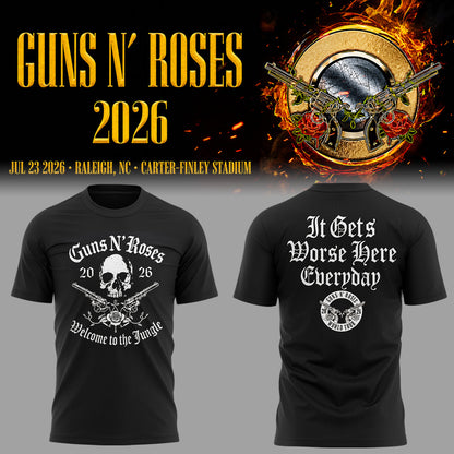 Limited Edition Guns N' Roses Tour 2026 TShirt | HX38