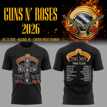 Limited Edition Guns N' Roses Tour 2026 TShirt | NI36