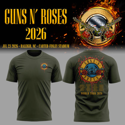 Limited Edition Guns N' Roses Tour 2026 TShirt | QH13