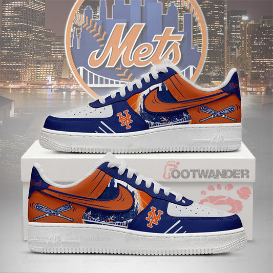 New York Mets MLB AF1 Low Top Shoes | TK84