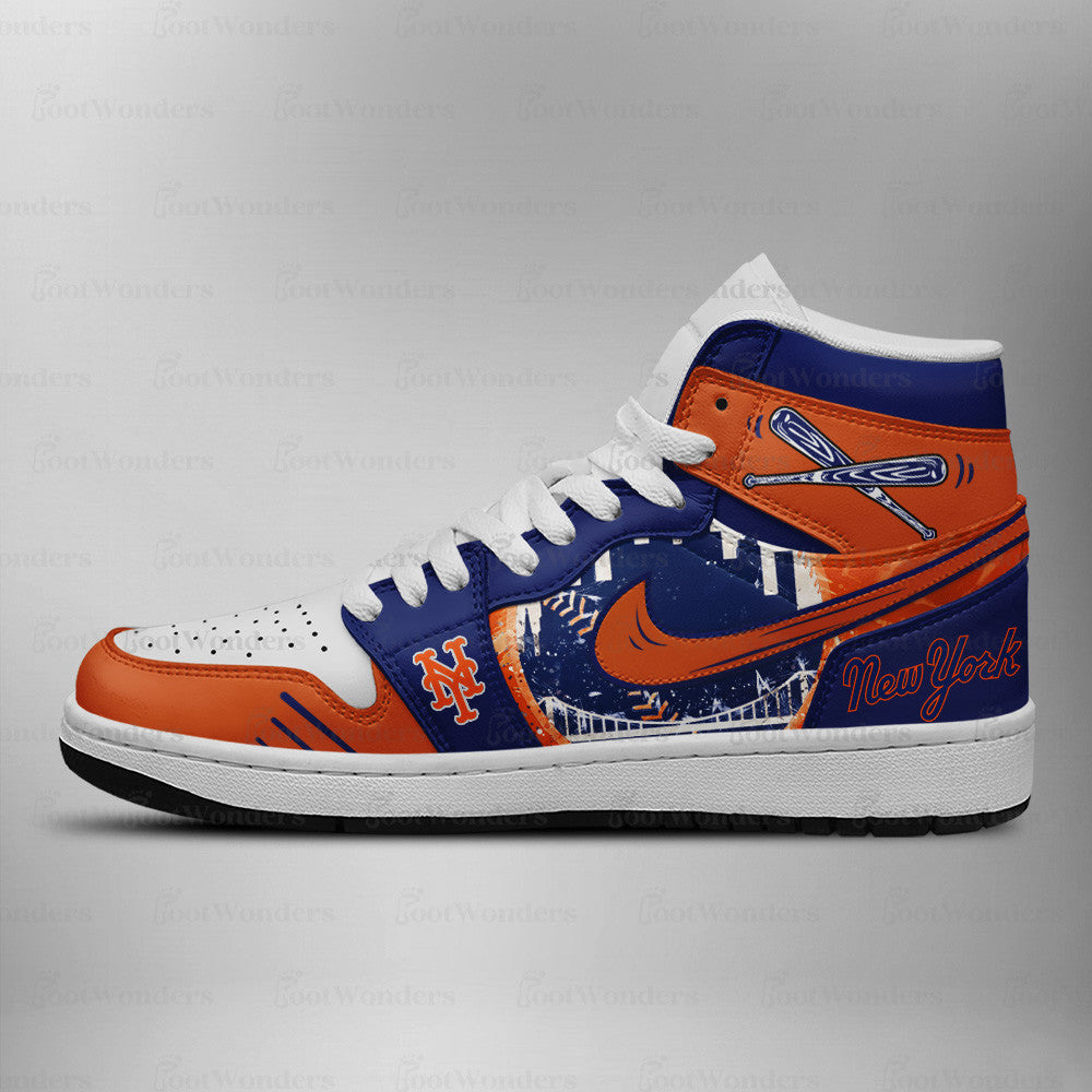 New York Mets MLB AJ1 High Top Shoes | ZZ86