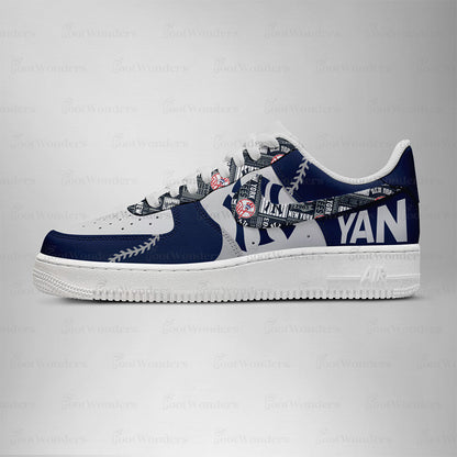 New York Yankees MLB AF1 Low Top Shoes | OA48