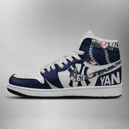 New York Yankees MLB AJ1 High Top Shoes | OH66
