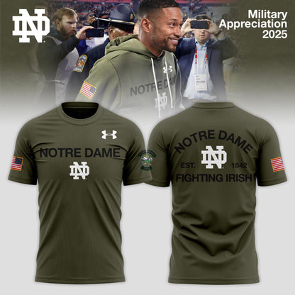 Notre Dame Fighting Irish 2025 Military Appreciation Limited Edition T-shirt