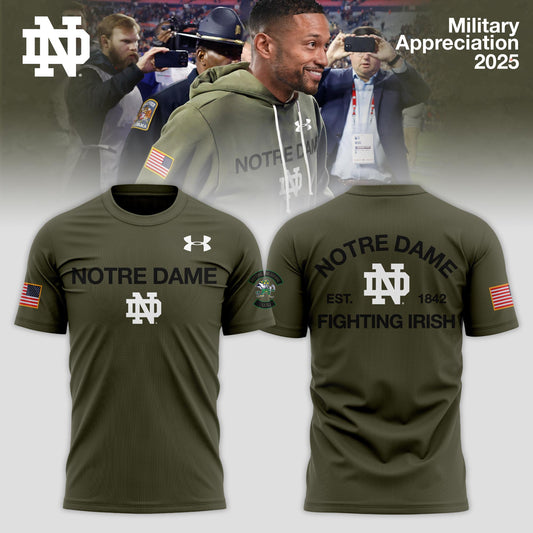 Notre Dame Fighting Irish 2025 Military Appreciation Limited Edition T-shirt