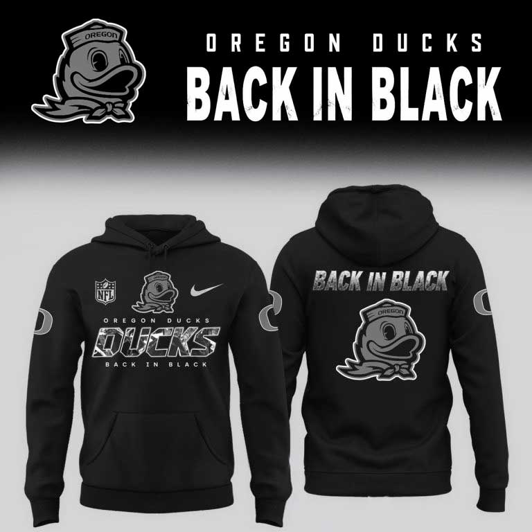 Oregon Ducks 2026 Back In Black Limited Hoodie