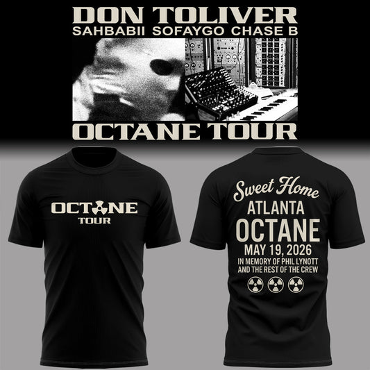 Limited Edition Don Toliver OCTANE Tour 2026 T-Shirt - Concert Merchandise
