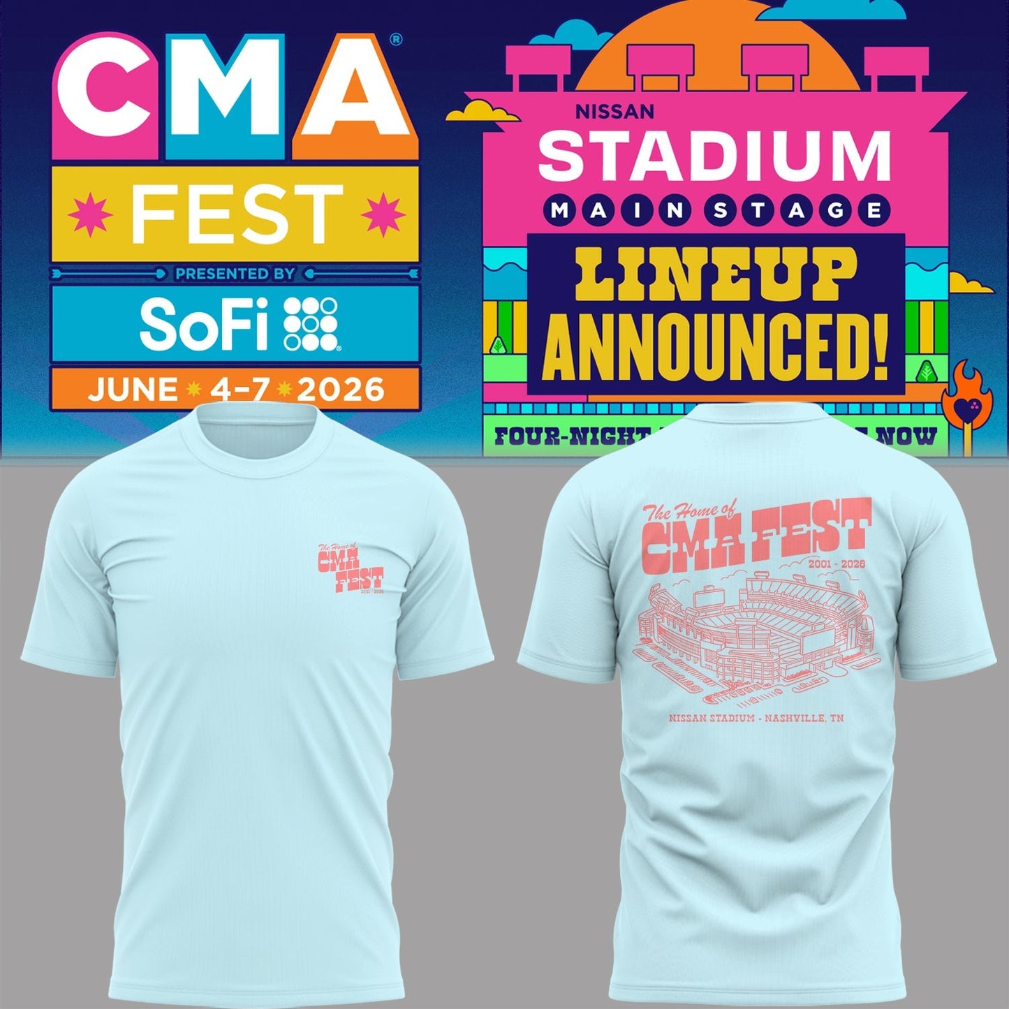Limited Edition CMA FEST 2026 Shirt | JC61