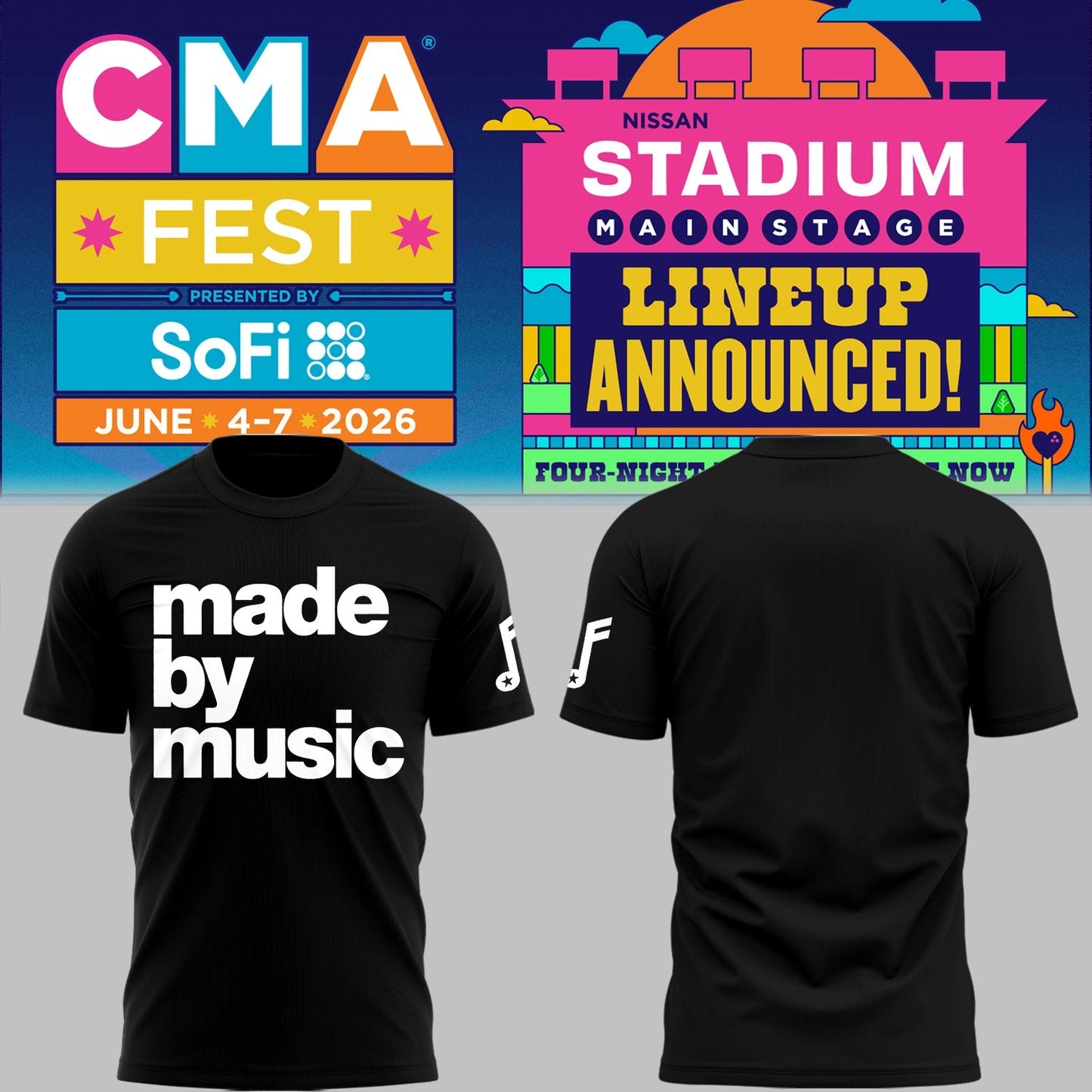 Limited Edition CMA FEST 2026 Shirt | OA32