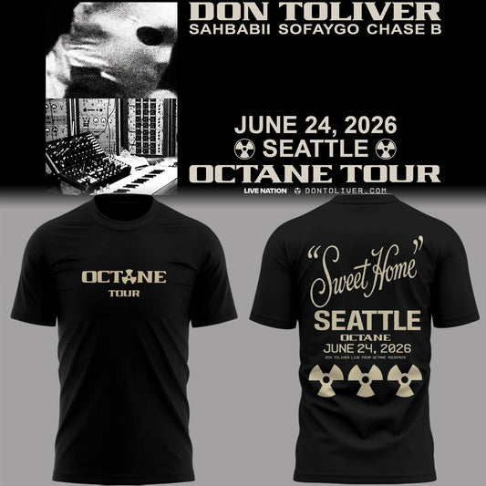 Limited Edition Don Toliver OCTANE Tour 2026 Seattle T-Shirt - Concert Merch