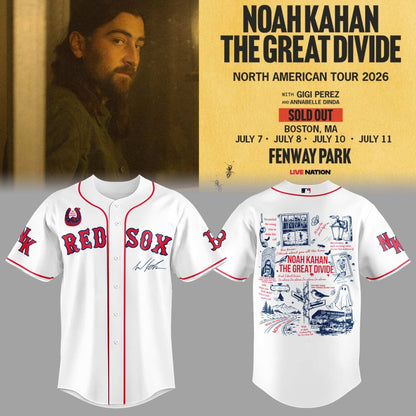 Limited Editon The Great Divide Tour At Fenway Park Boston Jersey | ZB34