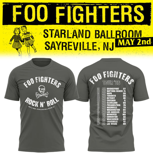 Foo Fighter  Starland Ballroom (Sayreville, NJ) 05-02-26 TShirt