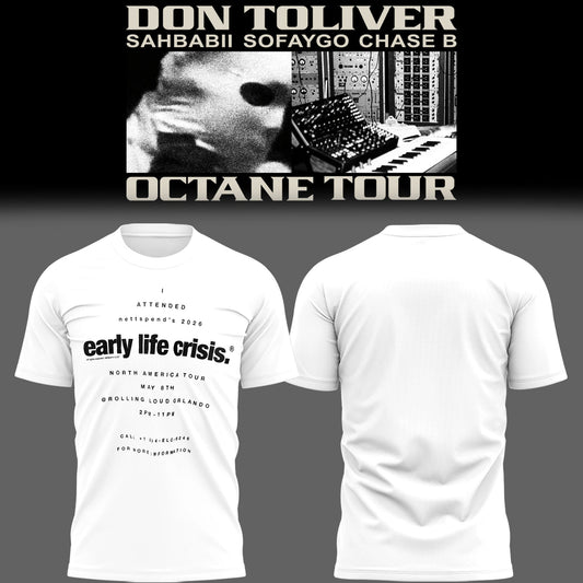 Don Toliver OCTANE Tour 2026 Graphic T-Shirt - Concert Apparel