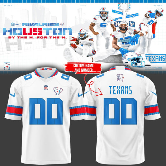 Limited Edition H‑Town Rivalries Custom Football Jersey | FH62