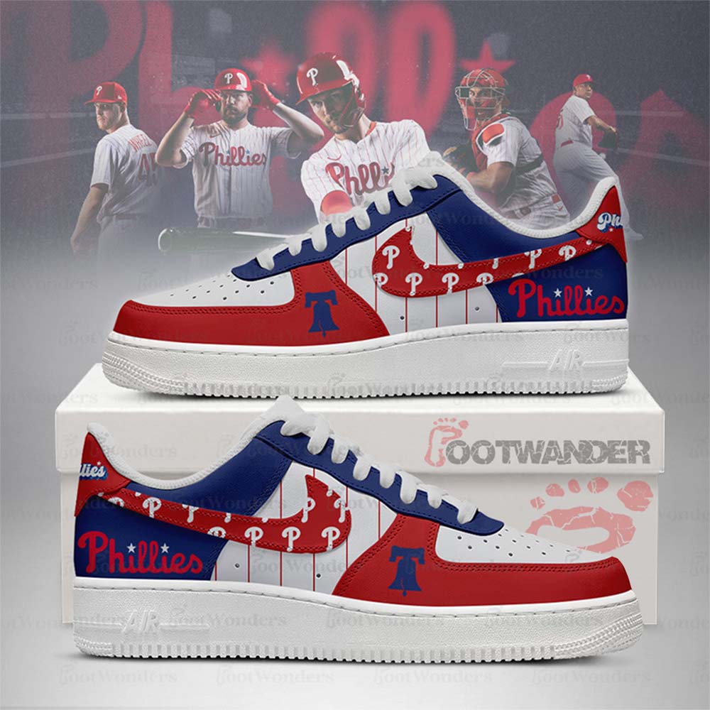 Philadelphia Phillies MLB AF1 Low Top Shoes | FW79