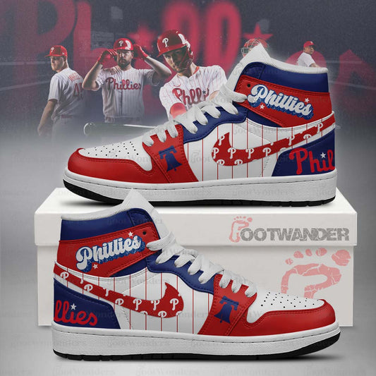 Philadelphia Phillies MLB AJ1 High Top Shoes | TR70