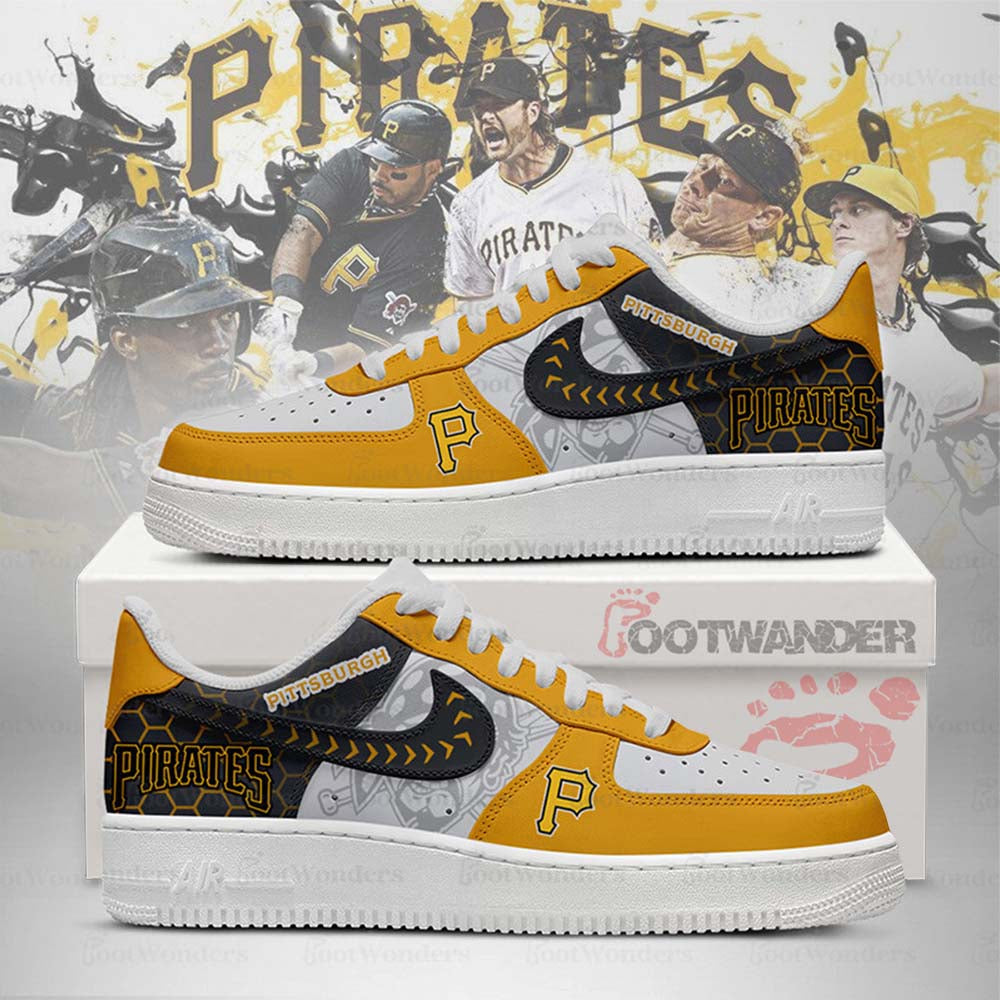 Pittsburgh Pirates MLB AF1 Low Top Shoes | RC28