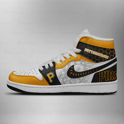 Pittsburgh Pirates MLB AJ1 High Top Shoes | OX85