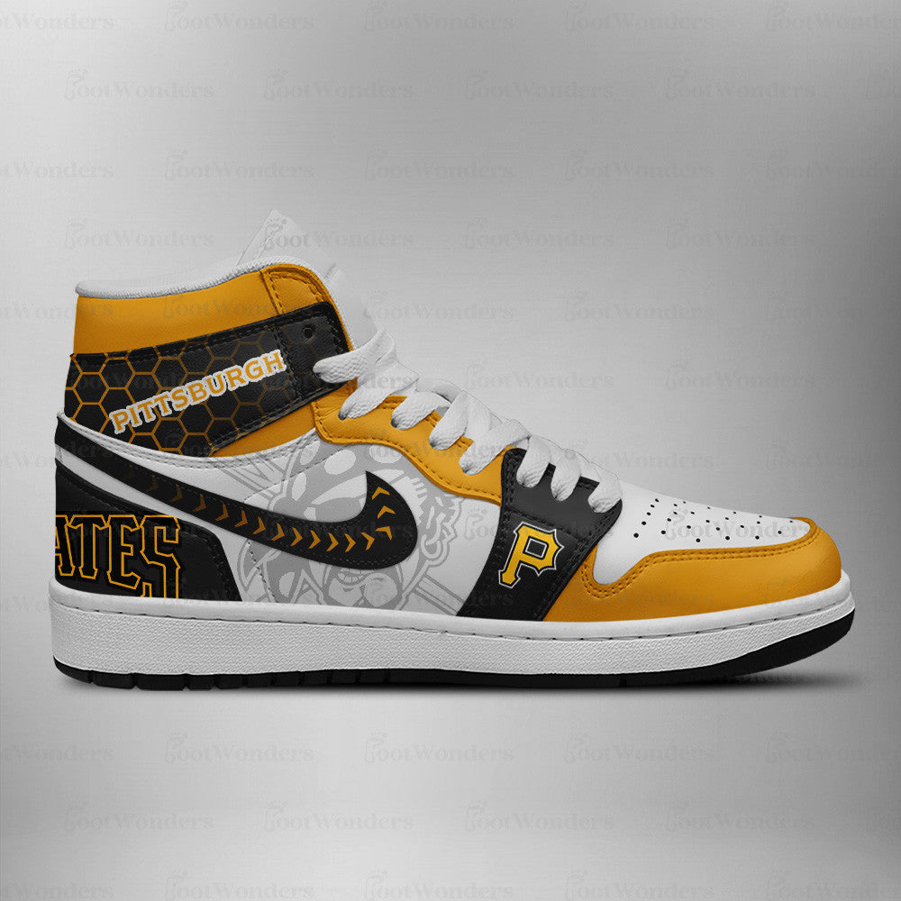 Pittsburgh Pirates MLB AJ1 High Top Shoes | OX85