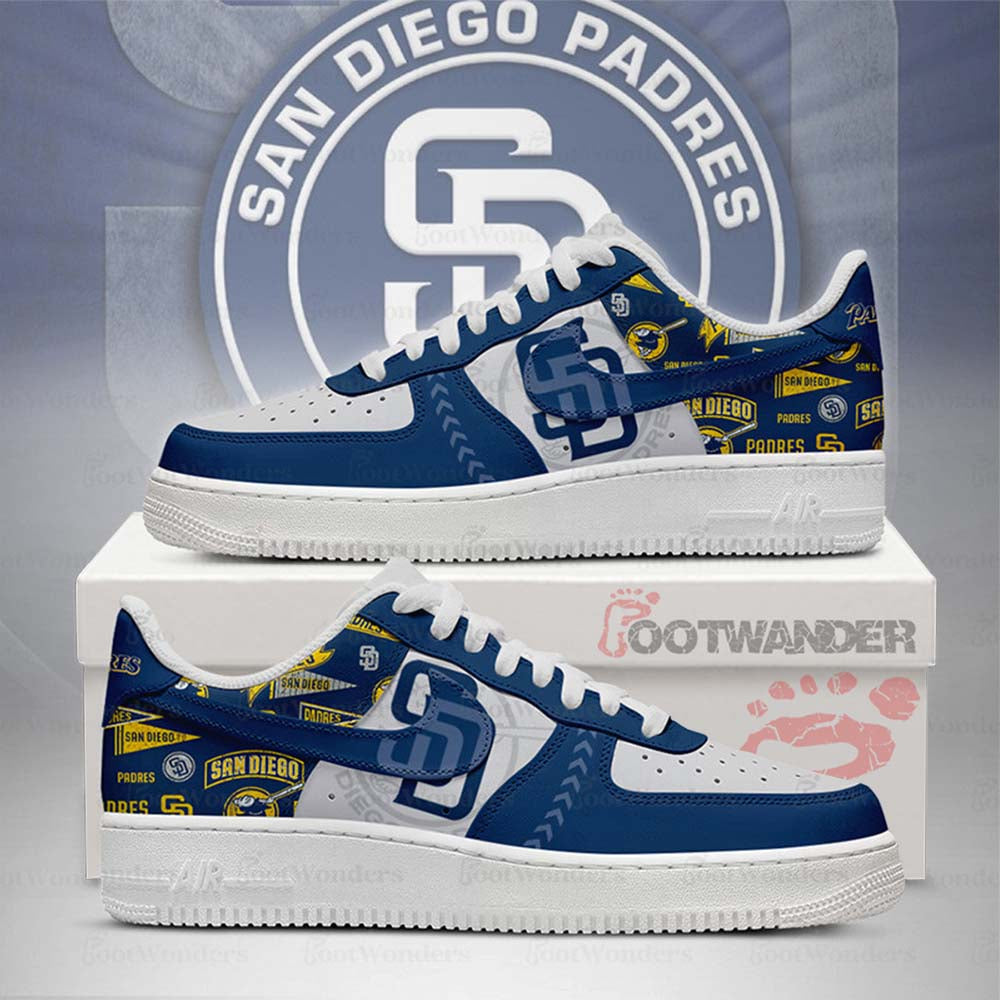 San Diego Padres MLB AF1 Low Top Shoes | HC93
