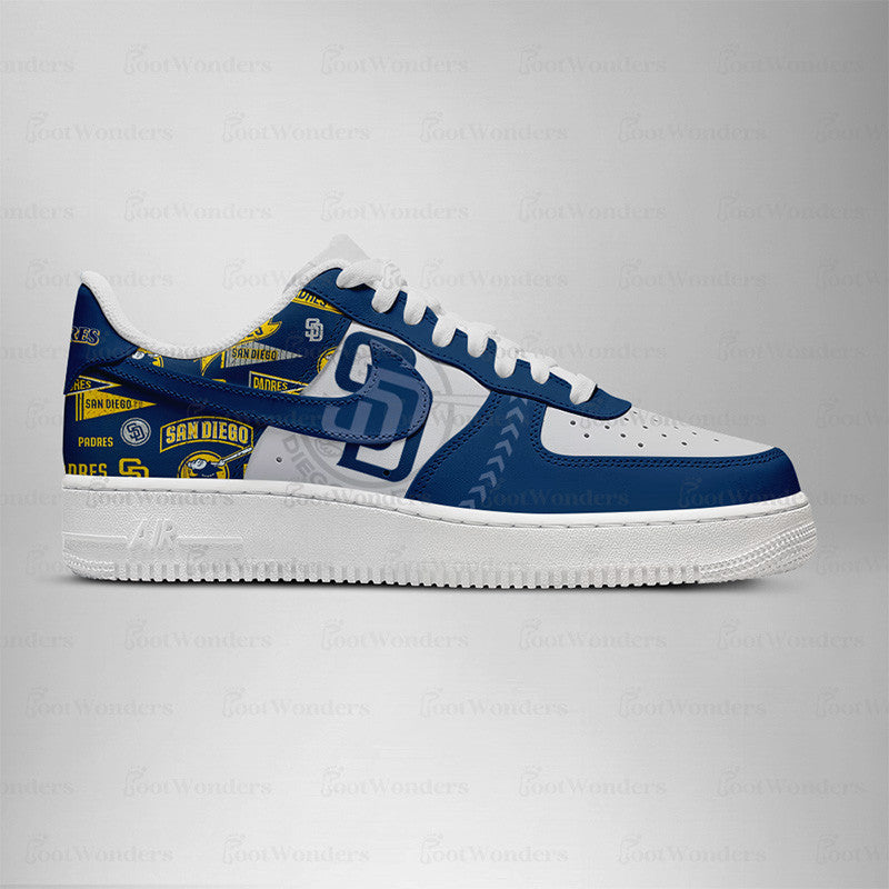 San Diego Padres MLB AF1 Low Top Shoes | HC93