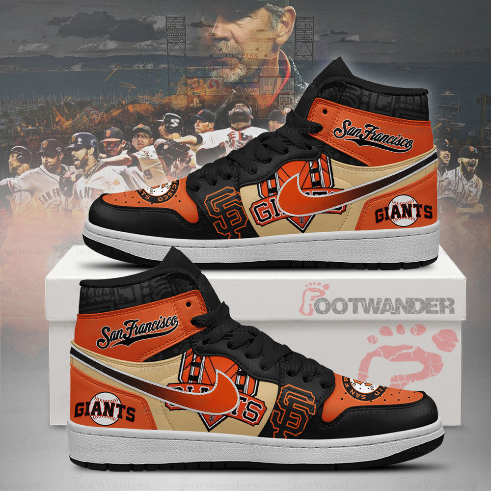 San Francisco Giants MLB AJ1 High Top Shoes | WX62