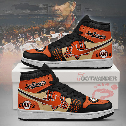 San Francisco Giants MLB AJ1 High Top Shoes | WX62