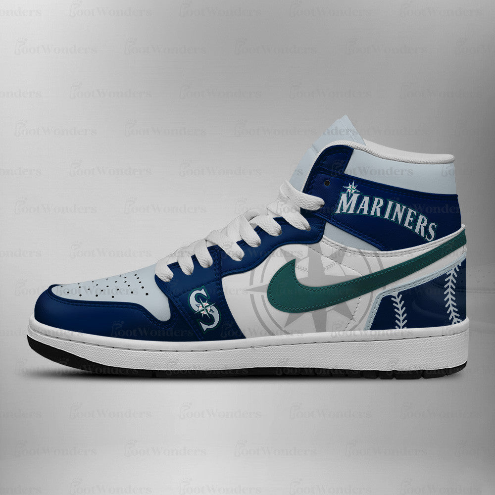 Seattle Mariners MLB AJ1 High Top Shoes | QU30