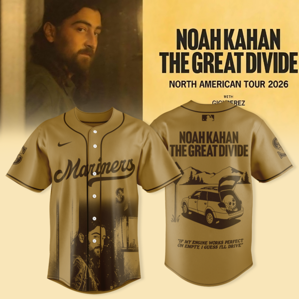 Seattle Mariners x Noah Kahan - "The Great Divide Tour 2026" Jersey Collection | EX97