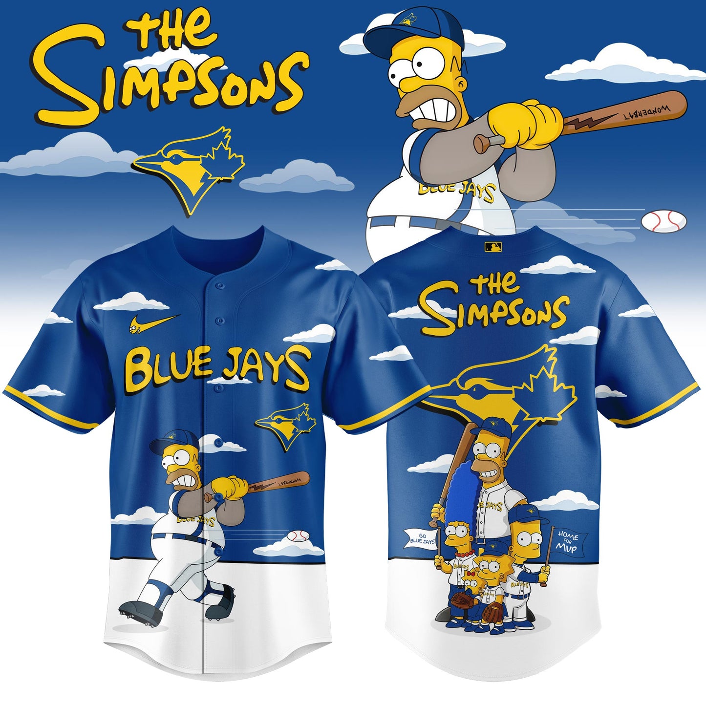 Toronto Blue Jays x The Simpsons 2026 Limited Edition Jersey