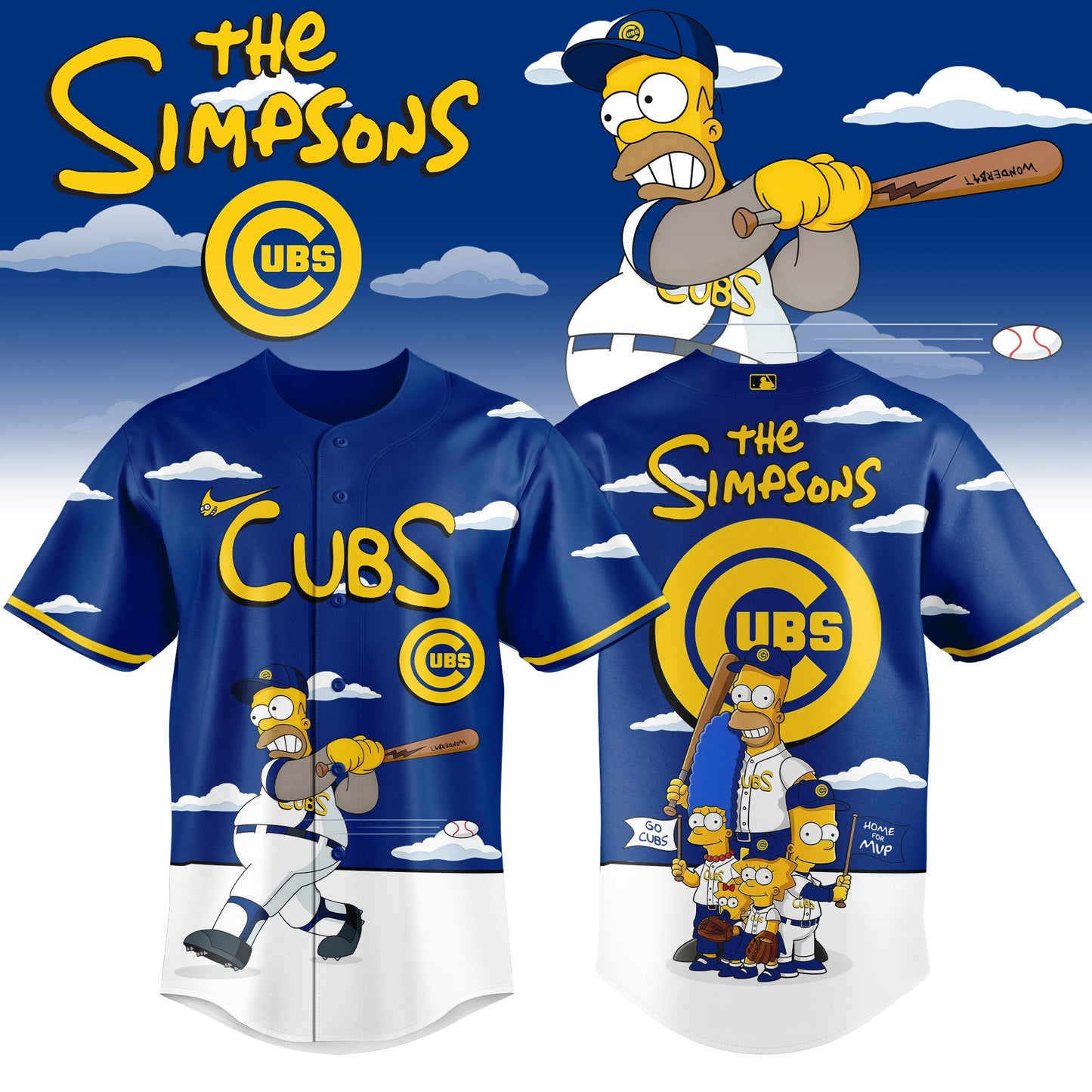 Chicago Cubs x The Simpsons 2026 Limited Edition Jersey
