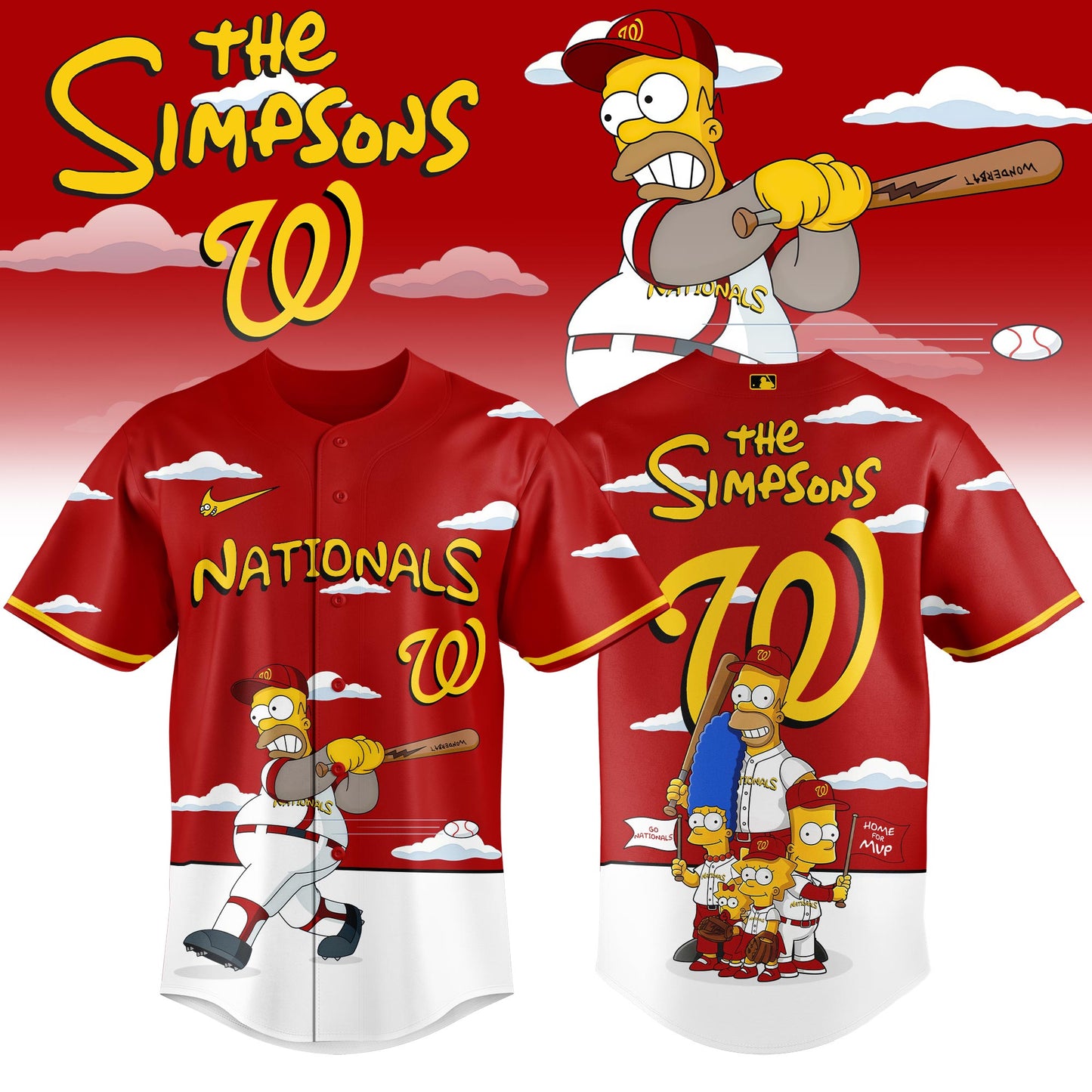 Washington Nationals x The Simpsons 2026 Limited Edition Jersey