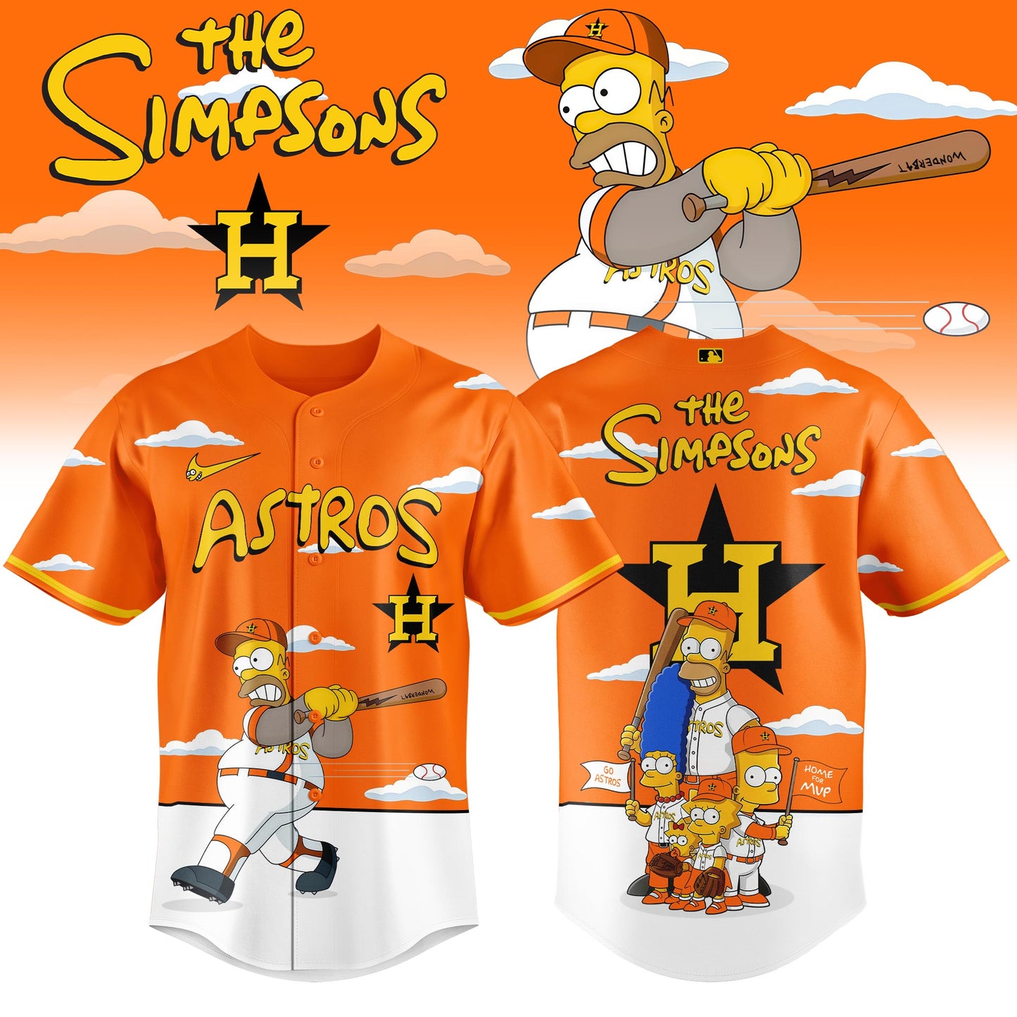 Houston Astros x The Simpsons 2026 Limited Edition Jersey
