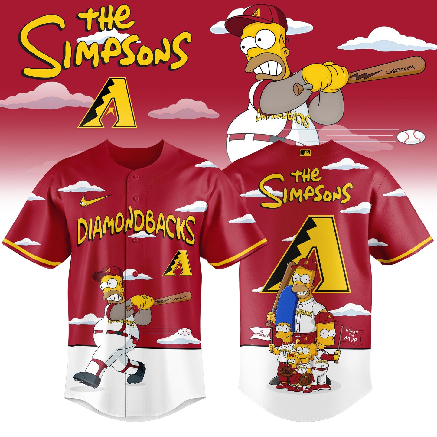 Arizona Diamondbacks x The Simpsons 2026 Limited Edition Jersey