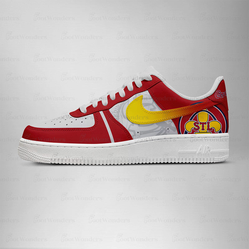 St. Louis Cardinals MLB AF1 Low Top Shoes | ME15