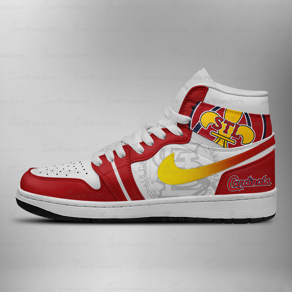 St. Louis Cardinals MLB AJ1 High Top Shoes | XO46
