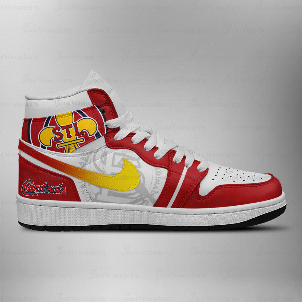 St. Louis Cardinals MLB AJ1 High Top Shoes | XO46