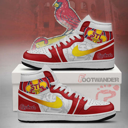 St. Louis Cardinals MLB AJ1 High Top Shoes | XO46