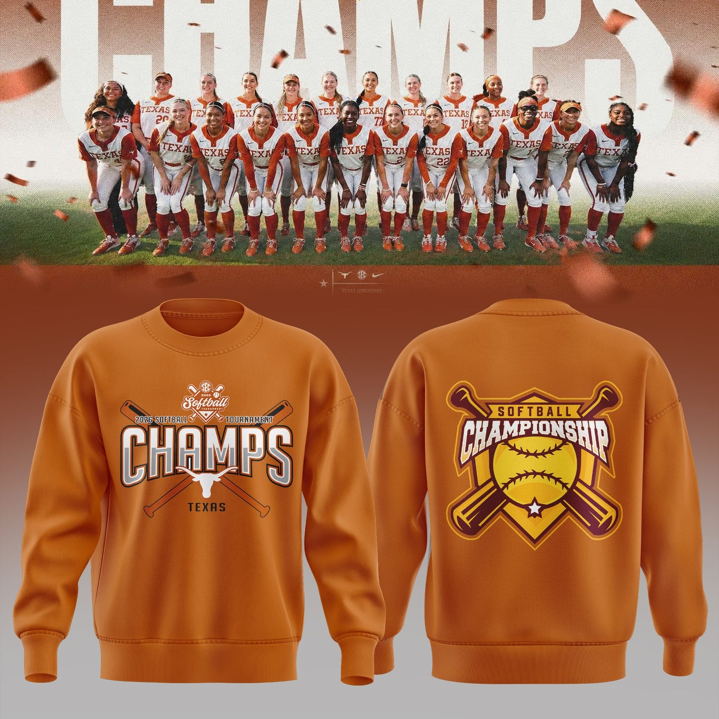2026 SEC Softball Tournament Champions Sweater | LE67