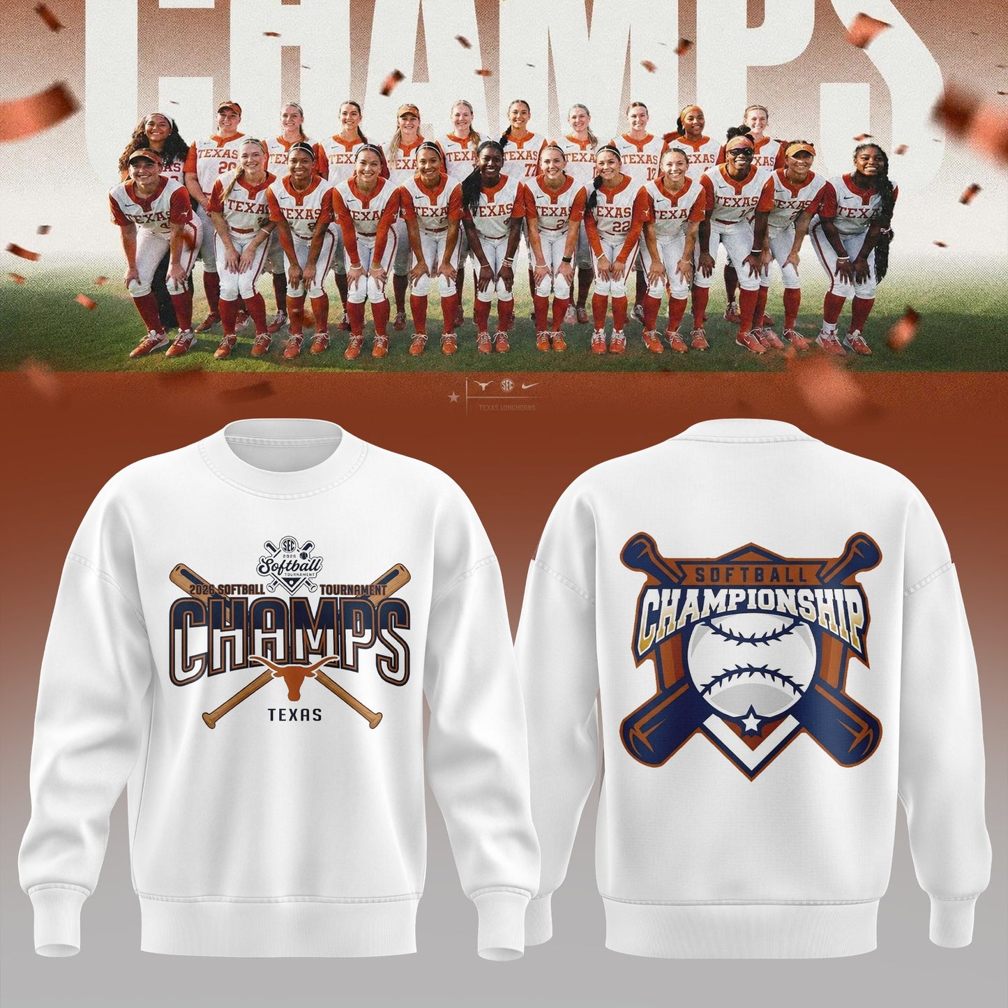2026 SEC Softball Tournament Champions Sweater | SY63