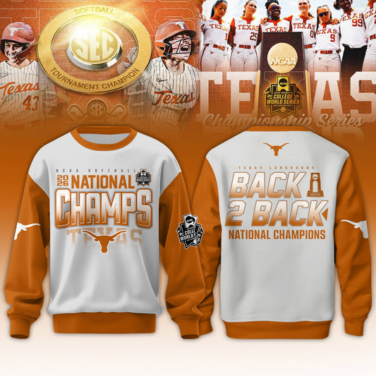 Texas Longhorns SoftBall Championship 2026 Women’s College World Series Sweatshirt V2